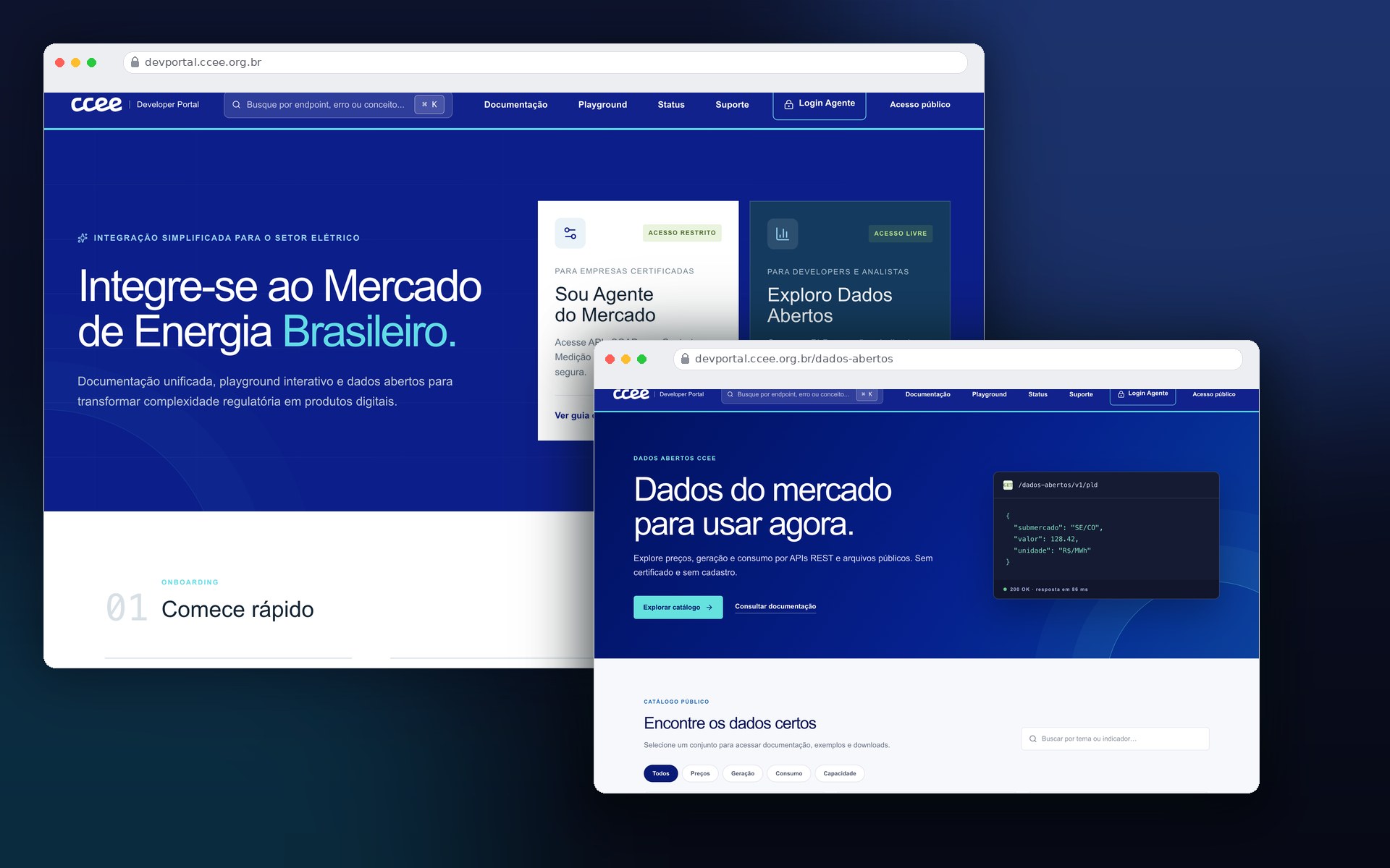 DevPortal personas and entry journeys