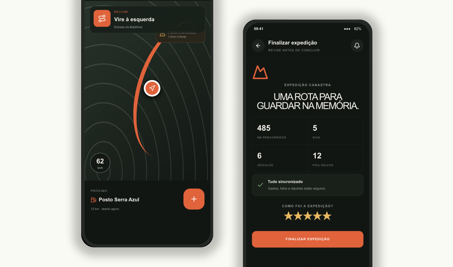 CampFlow dashboard in browser