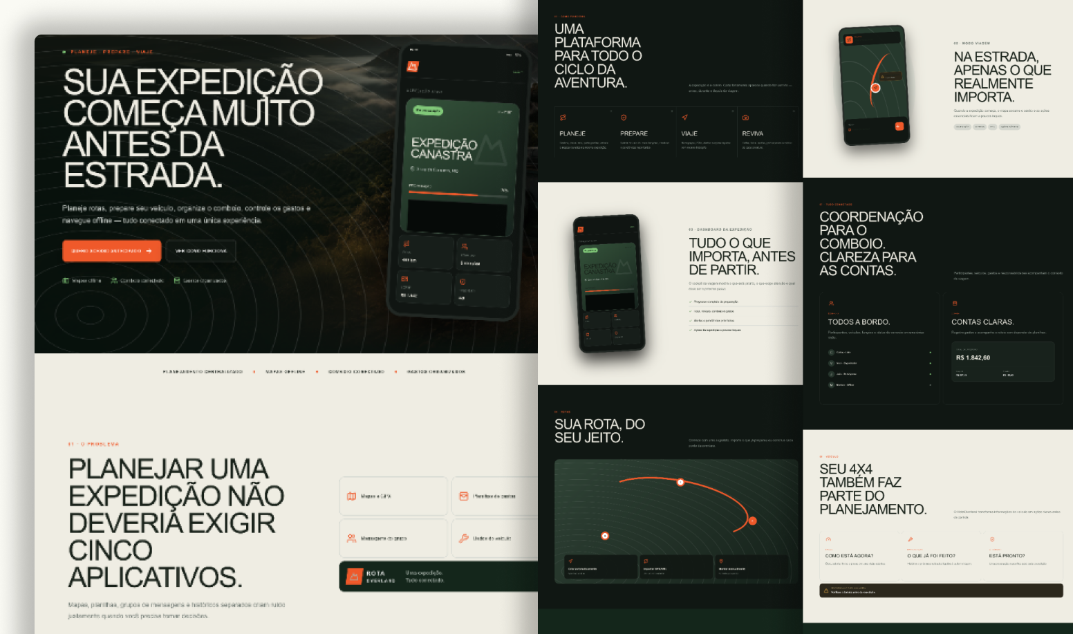 CampFlow dashboard in browser