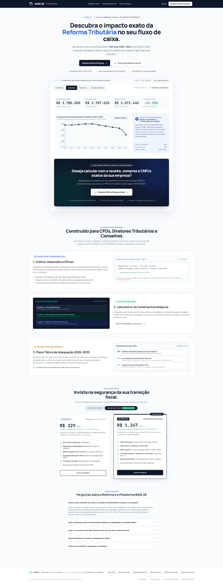 Public benchmark and entry into company modeling.